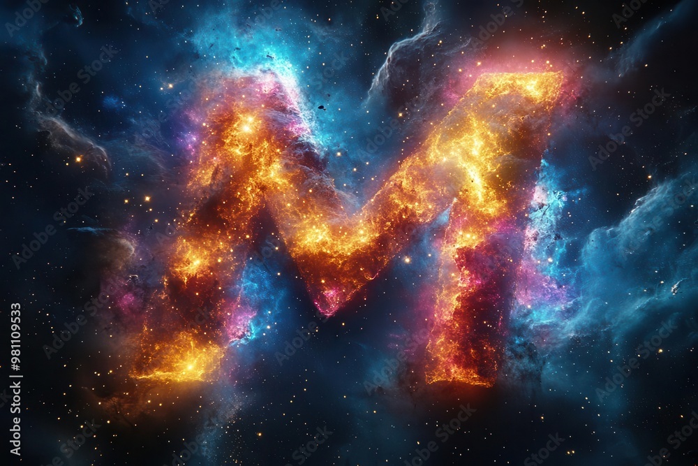 cosmic alphabet floating in deep space each letter formed by swirling nebulae and twinkling stars against the vast universe cosmic alphabet floating in deep space each letter formed by swirling nebulae and twinkling stars against the vast universe