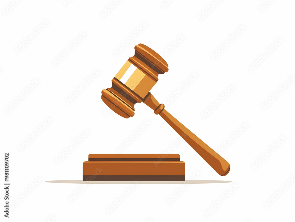 Flat Gavel Frame with Vote Tally Sound Block Concept � Medium Shot Illustrating Election Integrity with Circular Frame & Space for Messaging Flat Gavel Frame with Vote Tally Sound Block Concept � Medium Shot Illustrating Election Integrity with Circular Frame & Space for Messaging