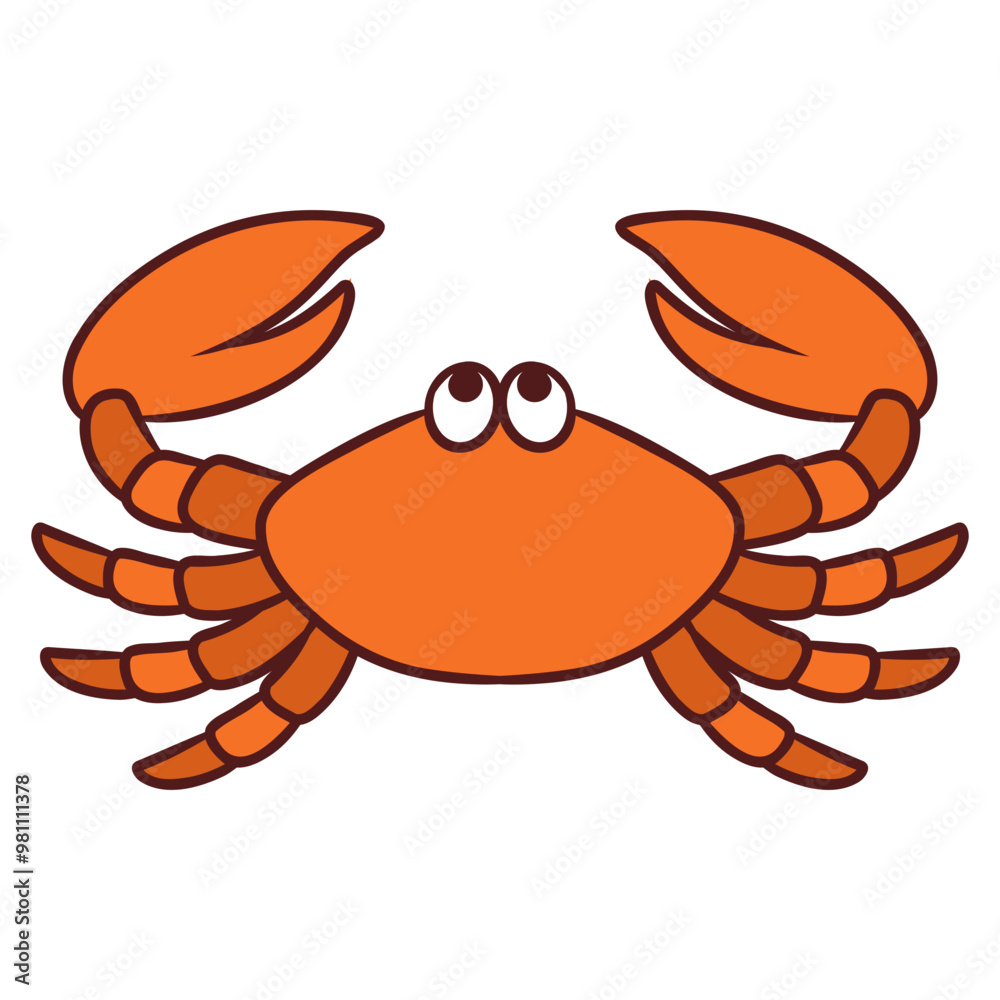 Fototapeta premium illustration of a crab