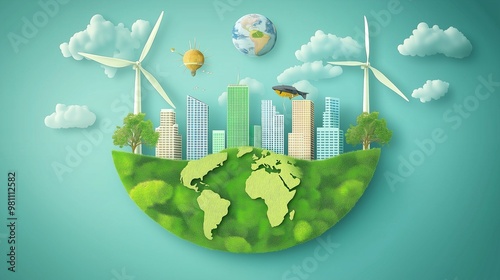 green planet earth photo