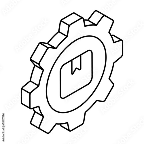 Trendy design icon of parcel management 