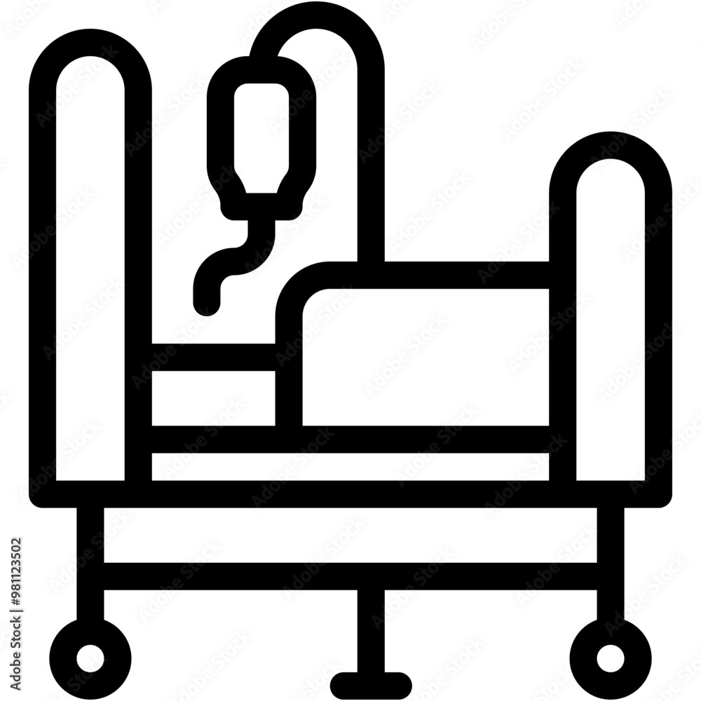 Hospital Bed, Hospital, Blood, Medical, Blood Transfusion Icon Hospital Bed, Hospital, Blood, Medical, Blood Transfusion Icon