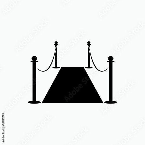 Famous Icon. Actor, Celebrity. Gala, Red Carpet Symbol.  