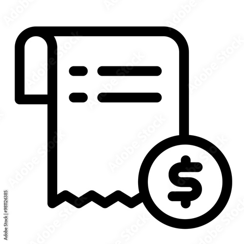Invoice icon, Bussines, Payment, paycheck