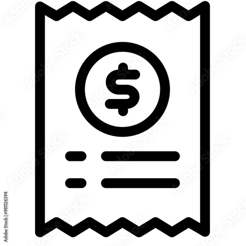 Invoice icon, Bussines, Payment, paycheck