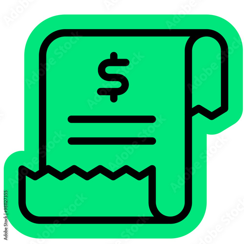 Invoice icon, Bussines, Payment, paycheck