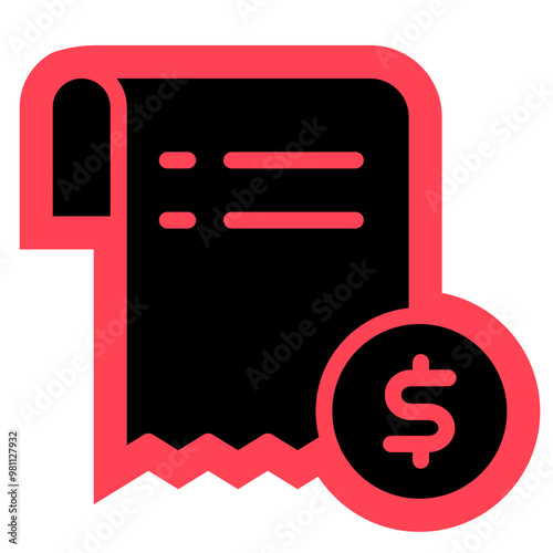 Invoice icon, Bussines, Payment, paycheck