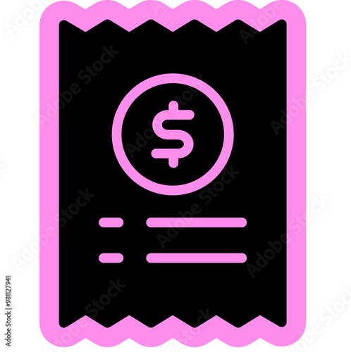 Invoice icon, Bussines, Payment, paycheck