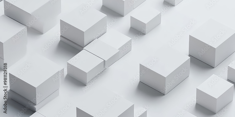 Abstract cubes background. Minimal geometric design. 3d render illustration style. Abstract cubes background. Minimal geometric design. 3d render illustration style.