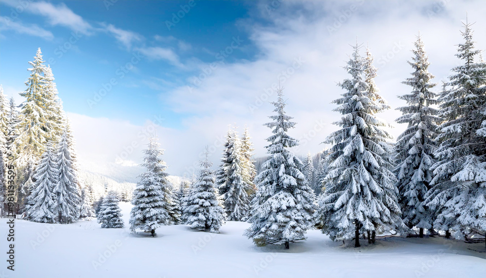 Naklejka premium Winterlicher Wald