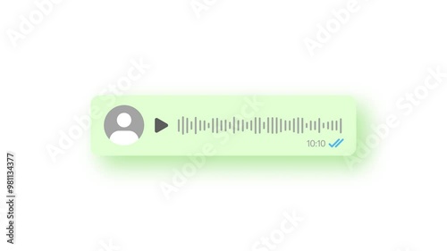 Voice Chat Animation Voice Chat, Audio Calls, and Conversations Audio voice message animation transparent background 4K