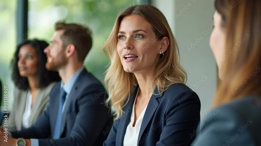 A diverse group of professionals engage in a lively discussion in a contemporary office setting. The atmosphere is collaborative, highlighting teamwork. A diverse group of professionals engage in a lively discussion in a contemporary office setting. The atmosphere is collaborative, highlighting teamwork.