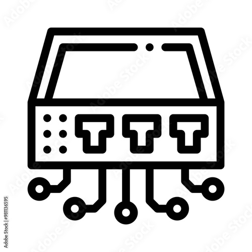 network switch line icon