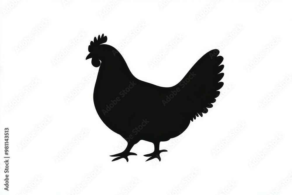 This black silhouette of a rooster is an excellent design for agricultural themes, farm logos, and poultryrelated art, enhancing food and nature illustrations with an attractive visual element This black silhouette of a rooster is an excellent design for agricultural themes, farm logos, and poultryrelated art, enhancing food and nature illustrations with an attractive visual element