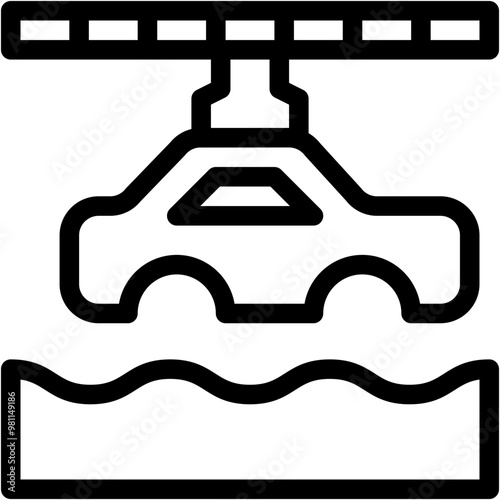 Lift Machine, Technology, Car Painting, Lifter, Vehicle Icon