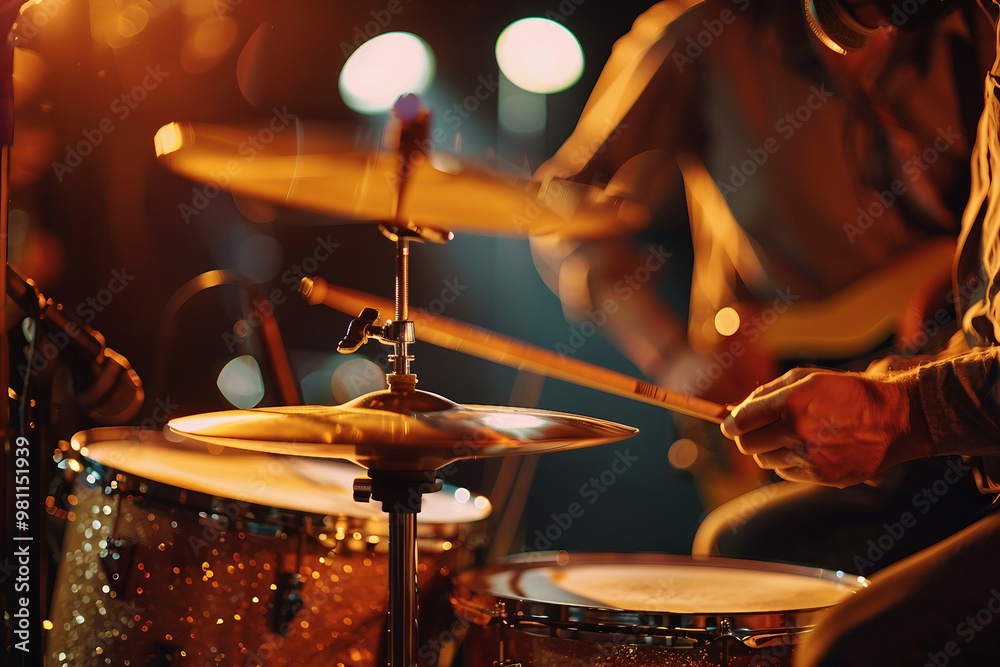 Naklejka premium Person study playing instrument generative AI