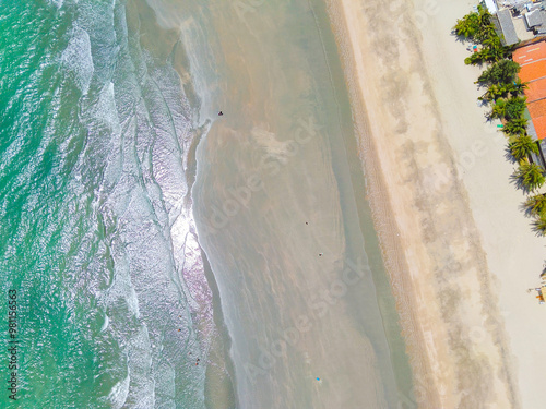 Aerial view of Prea beach, near jericoacoara, Ceara, Brazil. photo