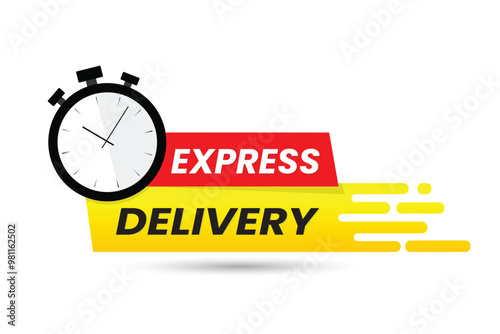 Express Delivery Vector Design with white background