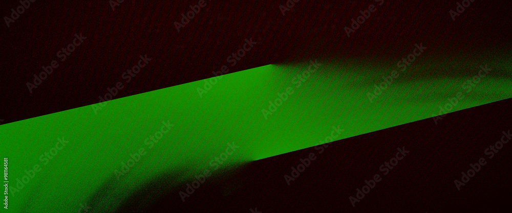 Black lime green abstract background. Geometric. Diagonal line stripe angle 3d shadow. Noise grain grunge particle. Bright neon metallic. Color gradient. Blank template. Design. Wide baner.