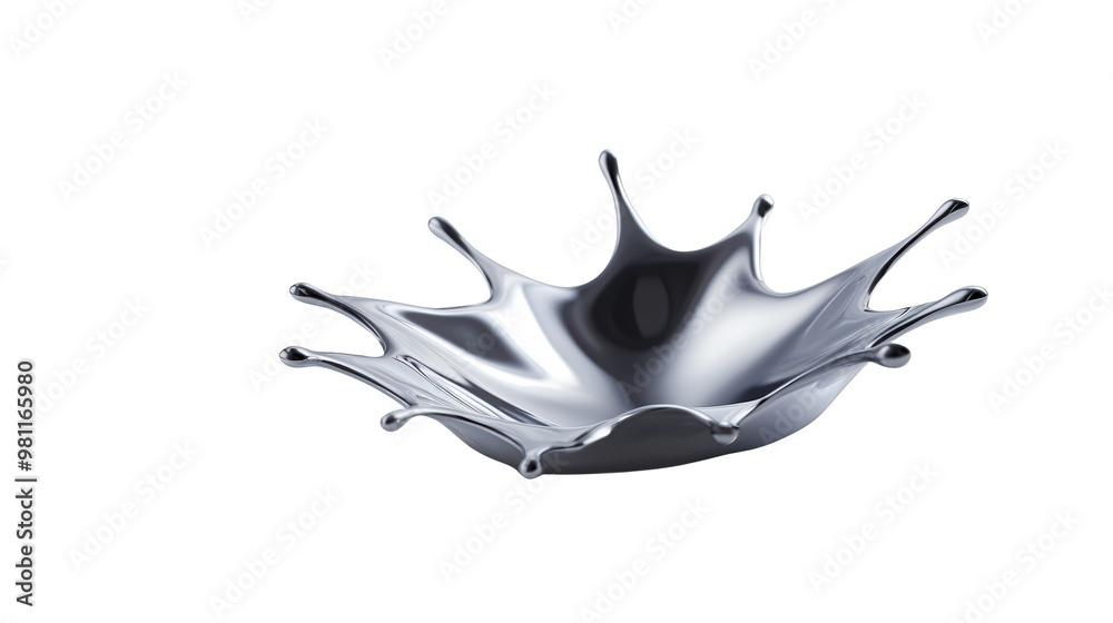 Fototapeta premium A modern, artistic depiction of a fluid splash, showcasing dynamic movement and elegant lines, perfect for creative projects.