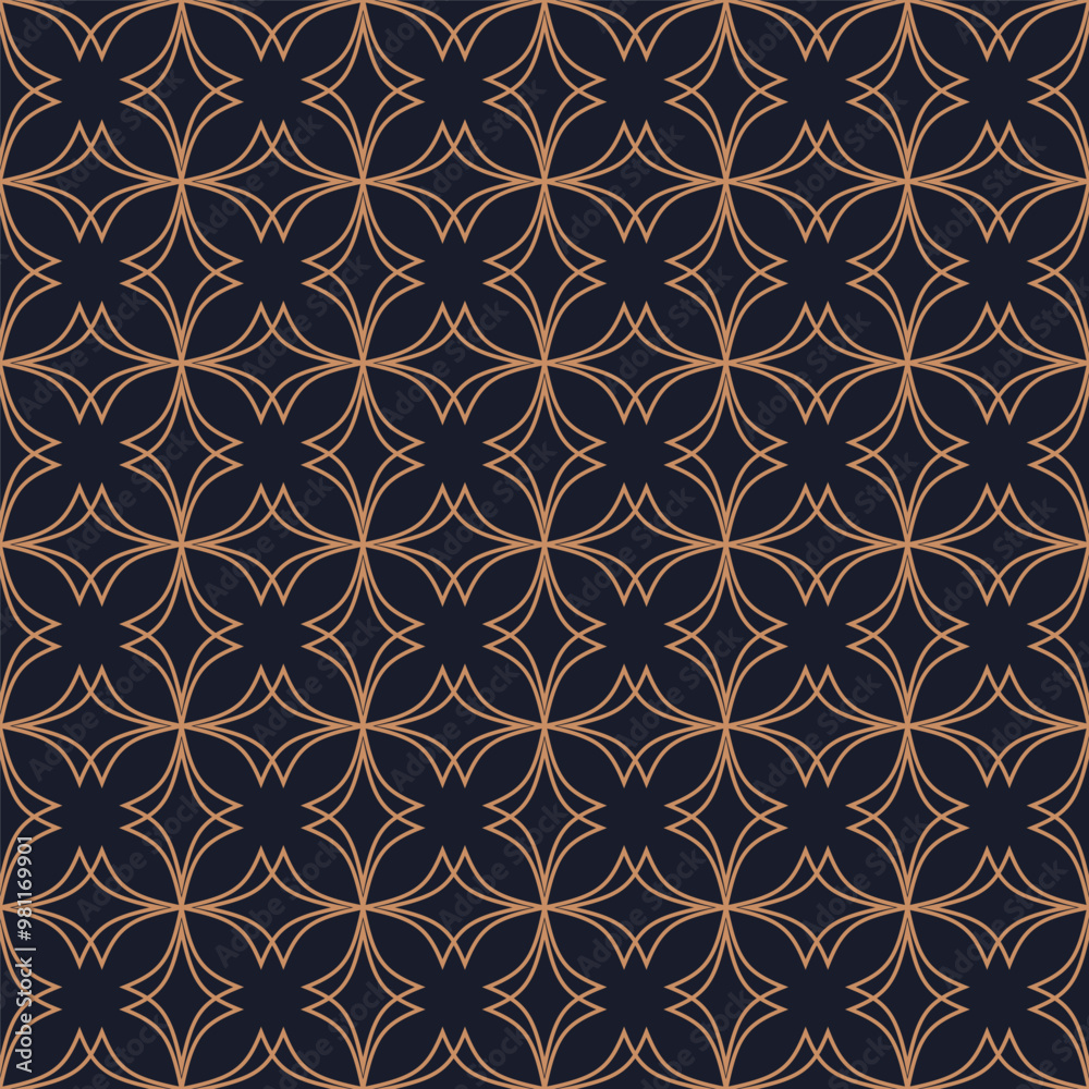 Vector abstract oriental pattern. Line with Arabic ornaments. Patterns, backgrounds and wallpapers for your design. Textile ornament. Vector illustration.