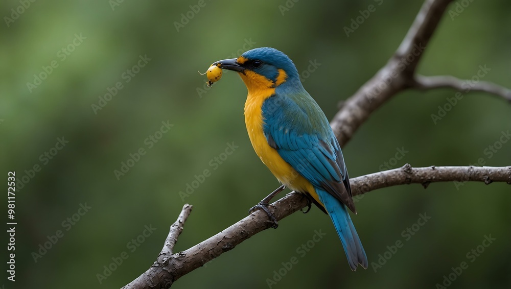 Bird perched on a branch. Bird perched on a branch.