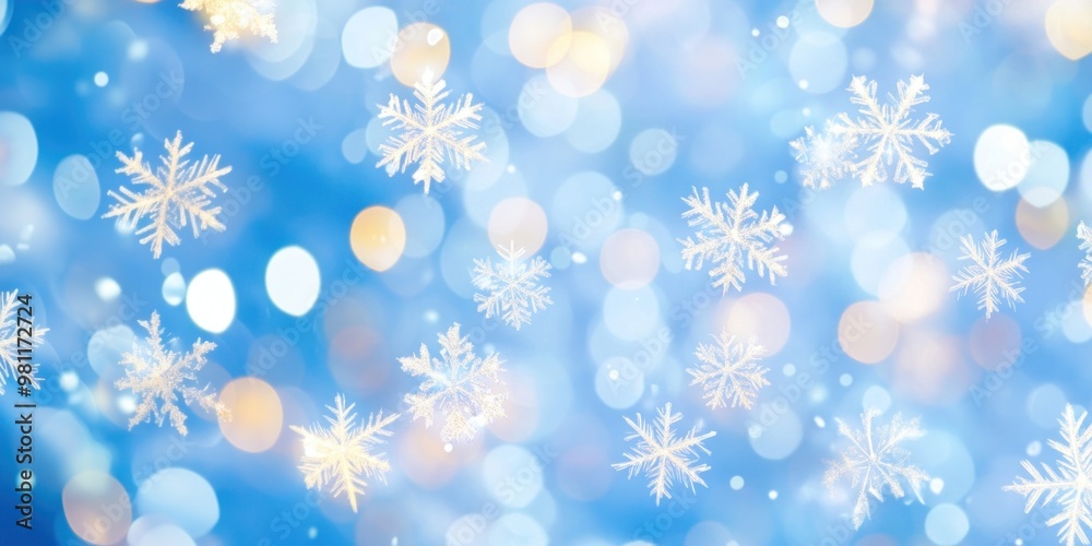White snowflakes background pattern bokeh. White snowflakes background pattern bokeh.