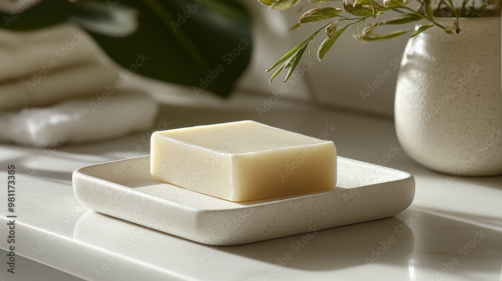 Soap bars on white table, closeup. Natural beauty products Soap bars on white table, closeup. Natural beauty products