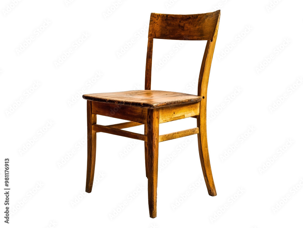 PNG simple wooden chair with classic design on transparent background PNG simple wooden chair with classic design on transparent background
