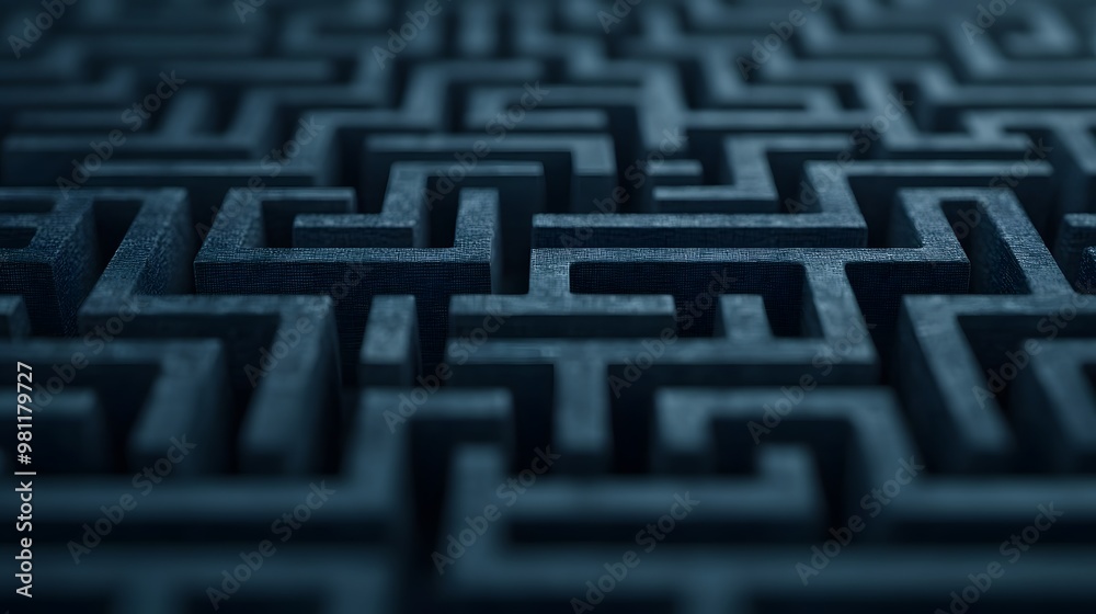 A maze made of squares and rectangles A maze made of squares and rectangles