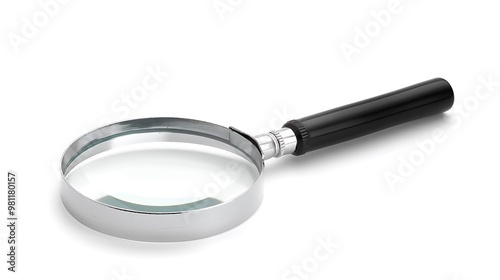 magnifying glass isolated on white background