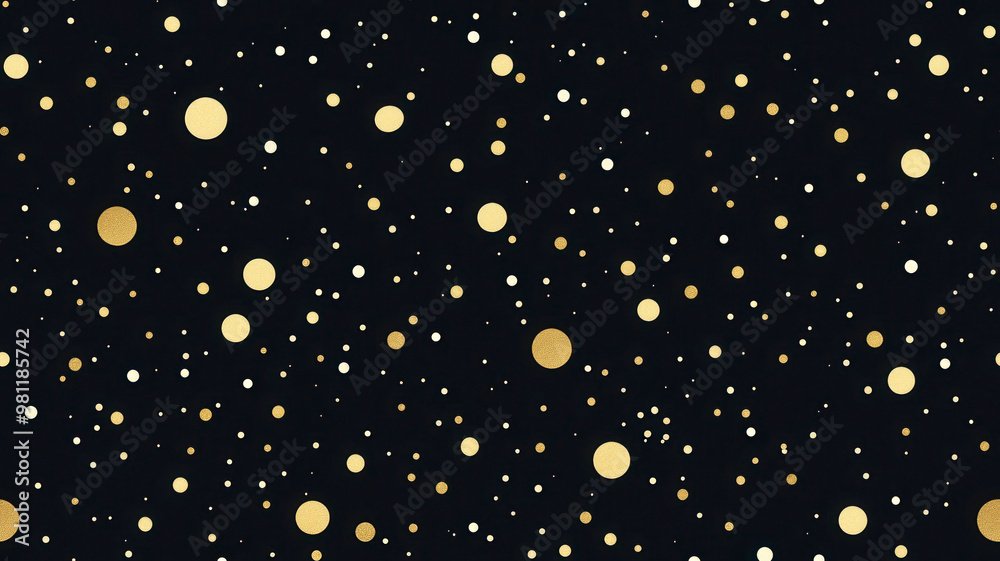 gold confetti dots on black background gold confetti dots on black background