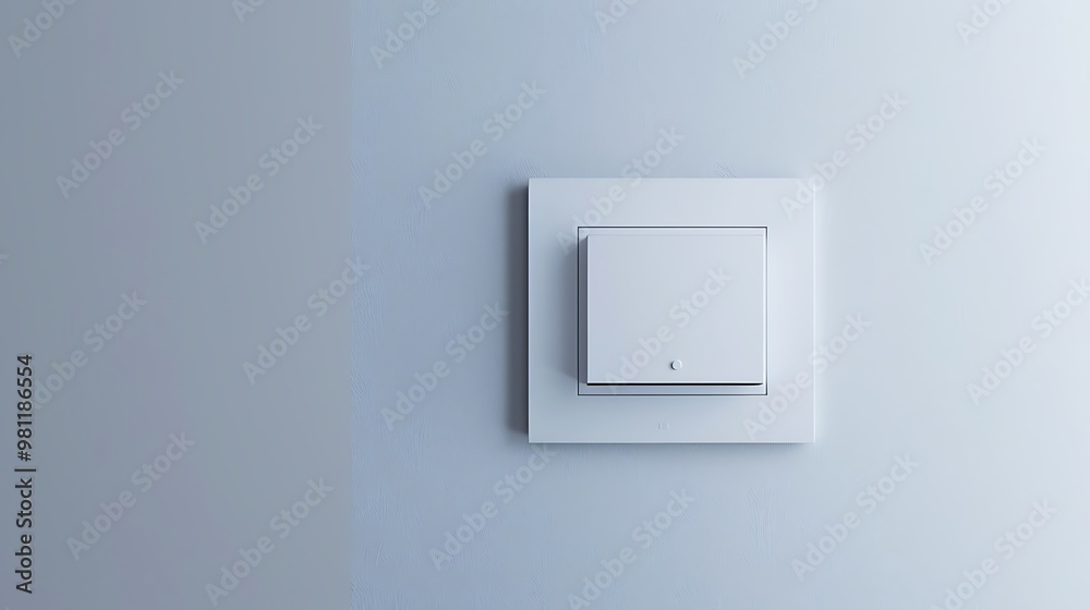 A light switch on the wall, offering a minimalist and functional design.