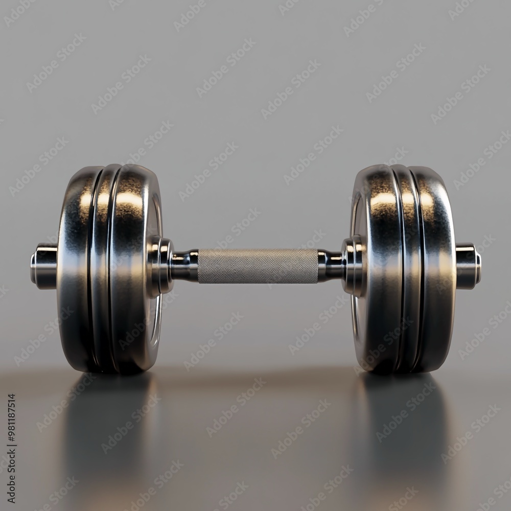 3D Barbell Icon: Equipment for Strength Training Illustration Logo 3D Barbell Icon: Equipment for Strength Training Illustration Logo