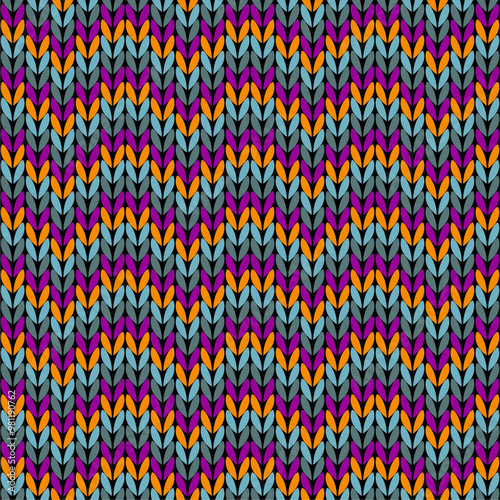 Knitted background pattern wallpaper knitting decorative print handmade textile knitting handiwork 