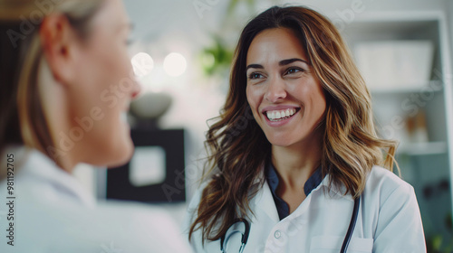 Consultation with a doctor in a doctor's office in a clinic	
