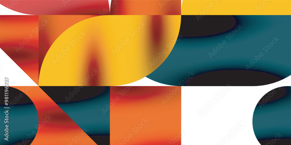 Tech minimal circular shapes geometric art. Vector modern circles Tech minimal circular shapes geometric art. Vector modern circles
