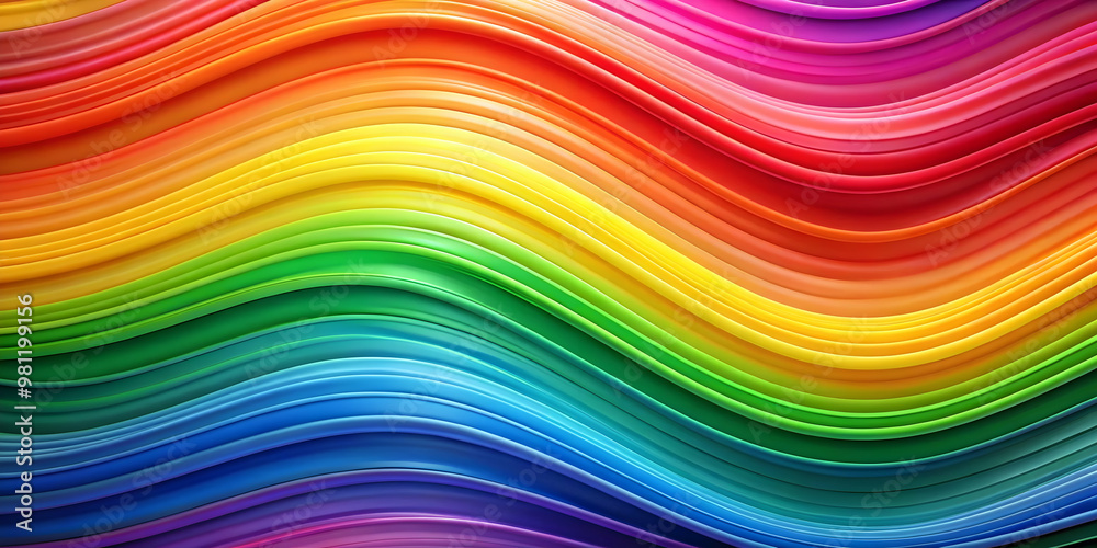 Abstract rainbow gradient with waves and smooth transitions Abstract rainbow gradient with waves and smooth transitions