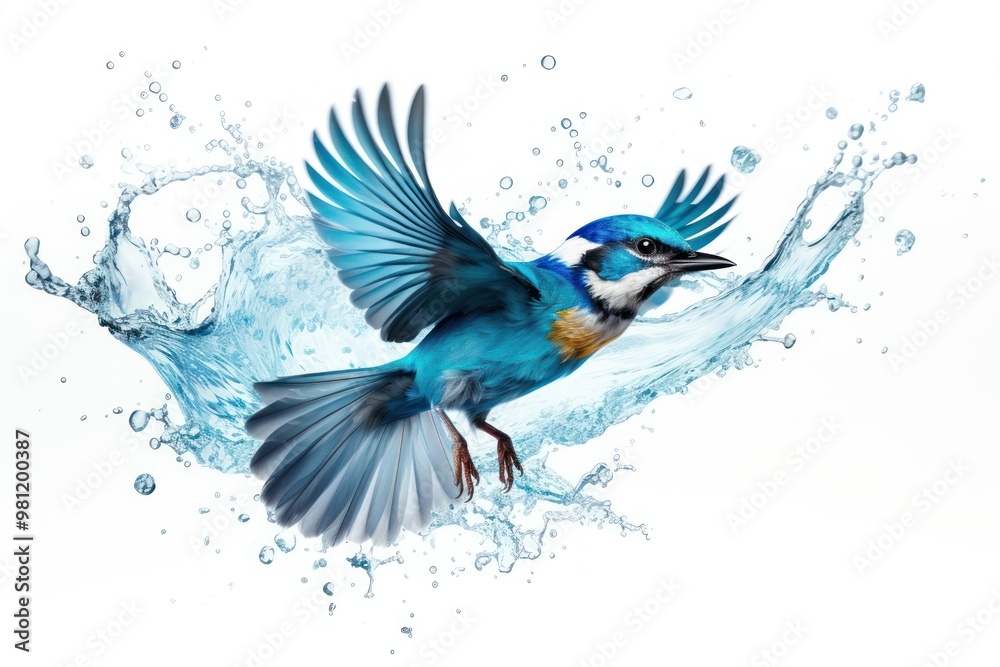 Obraz premium Bird animal flying fragility.