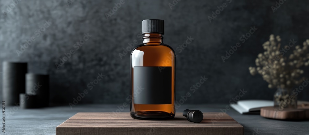3D rendering mockup design of a bottle 3D rendering mockup design of a bottle