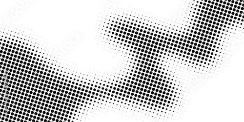 Grunge halftone background wave calming rhythms elements design vector illustration fit for social media post, poster, banner, header, web, wallpaper