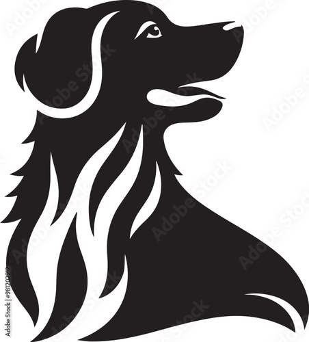 Dog Silhouette Vector Illustration Design
