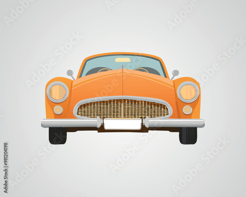 Classic Sports Car Illustration - Vintage Car