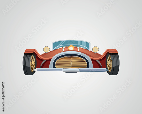 Classic Sports Car Illustration - Vintage Car