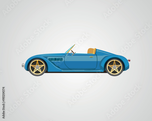 Classic Sports Car Illustration - Vintage Car