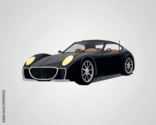 Classic Sports Car Illustration - Vintage Car