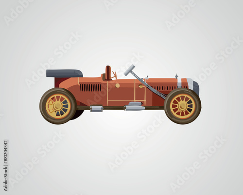 Classic Sports Car Illustration - Vintage Car