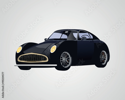 Classic Sports Car Illustration - Vintage Car