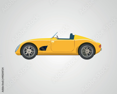 Classic Sports Car Illustration - Vintage Car