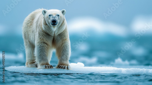 Polar Bear on Shrinking Ice